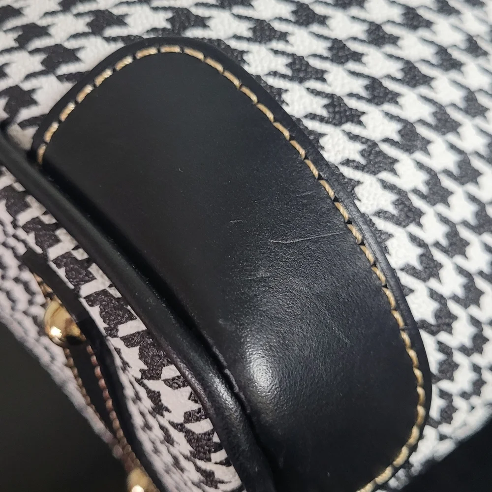 Dooney & Bourke Houndstooth Hobo Shoulder Bag - Picture 7 of 16